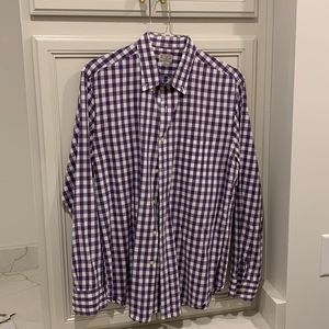 J. Crew plaid long sleeve dress shirt, size L
